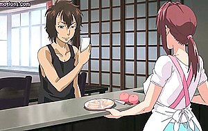 Shy animated teenie gets cunt rubbed