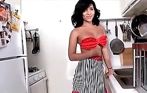 Jane marie stripping in kitchen