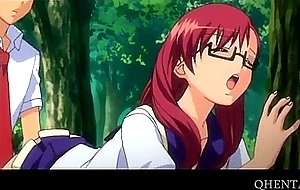 Hentai school girl grabbed by tits and banged