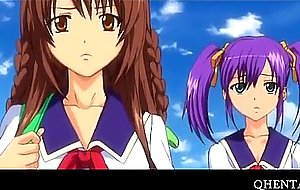 Hentai school girl grabbed by tits and banged