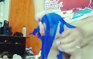 Bbw enjoying naughty messy play 