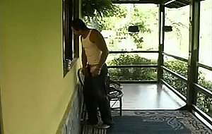 Small tits ts serving 2 dicks