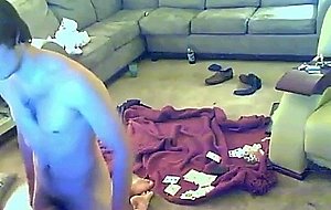 Nerdy teen threesome