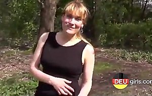 Milf im park mit wichse in der fresse! 