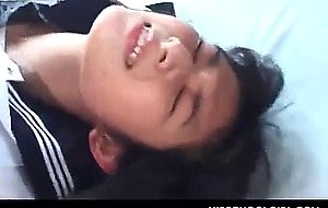 Lusty school teacher banging his delicate students tiny quim