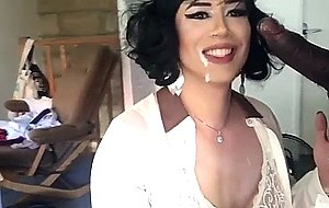 Hot french sissy sucking and fucking bbc