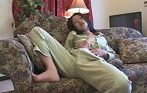 Futanari in Pajama Enjoying Her Cock