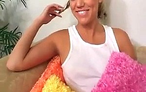 Blonde Teen Kacey Villaines Loves Cum