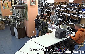 Czech pawn shop - young girl likes to swallow