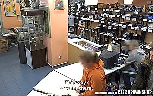 Czech pawn shop - young girl likes to swallow