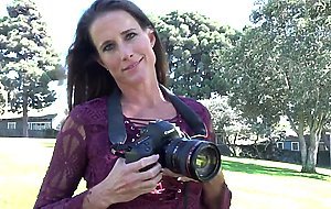 Beautiful Milf with sexy red dress loves deep penetration