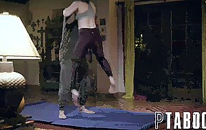 Bratty hollywood actress casey calvert loses sex bet with stuntman