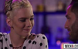 Kenna James in dark hair and lingerie is just WOW