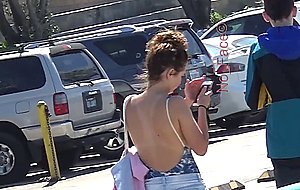 Teen in sweet one piece