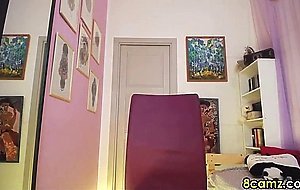 lovely stepsister having fun showing her big boobies on cam