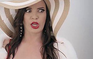 Bitchy brunette gets her ass destroyed