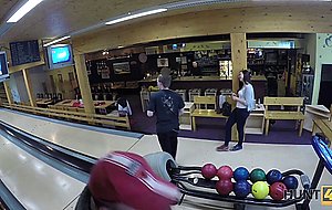 Hunt4k. cuckold allows guy please his sexy gf right in bowling club