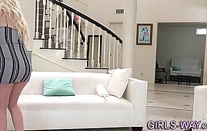 Busty blonde lezbo licked out 