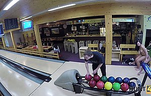 Hunt4k. guy penetrates attractive beauty while cuckold plays bowling