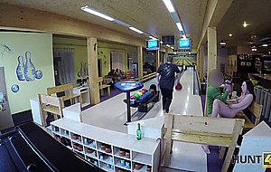 Hunt4k. guy penetrates attractive beauty while cuckold plays bowling