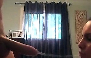 Hot and sexy brunette is a deepthroat master