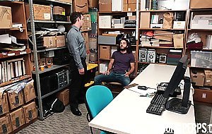 Long haired straight perp fucked by LP Officer bareback