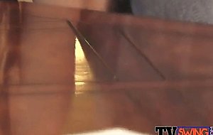 Hot milf gets into a massive orgy 