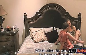 Hot milf gets into a massive orgy 