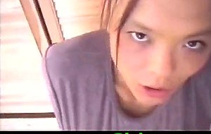 Vietnamese slut with beautifull tits in purple shirt ii 