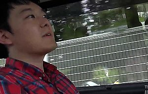 Horny asian dude banging a granny