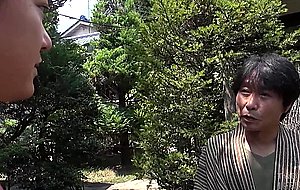 Horny asian dude banging a granny