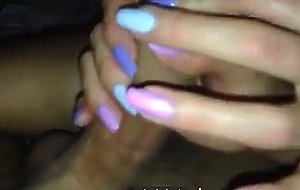 Gf pov handjob powerful cumshot 