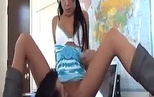 Teenager In Boots Fucked By Super Thick Cock