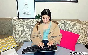 Clothed amateur chats in webcam show