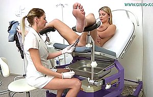 Katherine czech babe enjoys her gyno test with a nurse