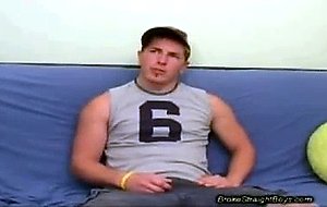 Straight boy stroke cock for cash