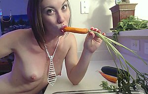 Camgirl friday vegetable fuck