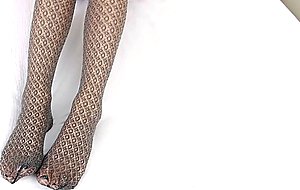 Asian teacher teases with her honey pantyhose