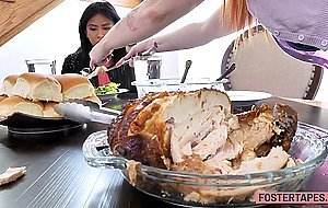 Sexy Asian teen rode a guys huge dick and liked it