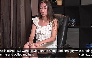 Alluring teenie pleases wet...