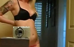 Amazing blonde strips