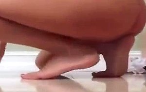 Blonde 18yo teen vibrator in ass