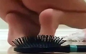 Blonde 18yo teen vibrator in ass