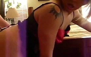 Cute CD sucking cock