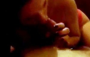 Beautiful brunette amateur sucking and fucking