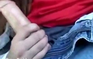 Amateur ass fucked in car