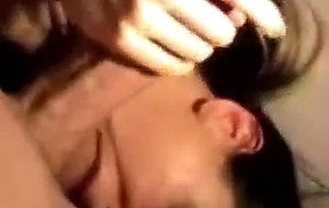 Big cock deep down her mouth