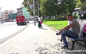 The searching ended in a great fuck for a busty brunette — 