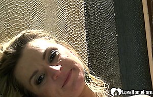 Sexy blonde is ready to pleasure herself passionately — 