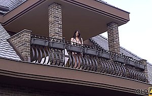Old4k. mature guy and comely hottie enjoy unforgettable sex in bed — 